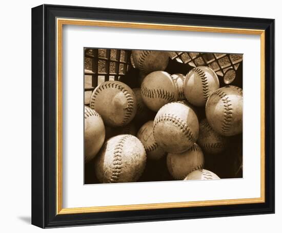 Crate Full of Worn Softballs-Doug Berry-Framed Photographic Print