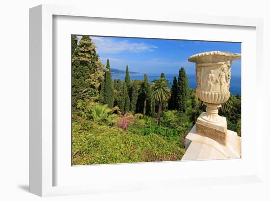 Crater at Hanbury Botanic Gardens near Ventimiglia, Province of Imperia, Liguria, Italy-null-Framed Art Print