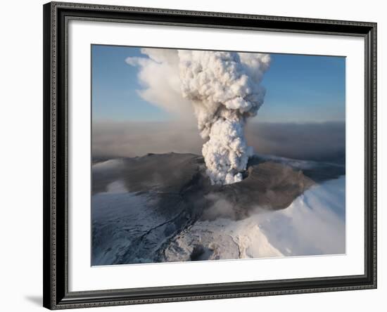 Crater at the Summit of the Volcano in Southern Iceland's Eyjafjallajokull Glacier-null-Framed Photographic Print