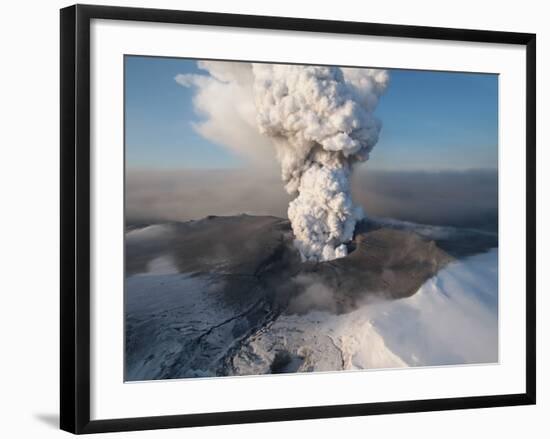 Crater at the Summit of the Volcano in Southern Iceland's Eyjafjallajokull Glacier-null-Framed Photographic Print