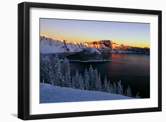 Crater Lake II-Ike Leahy-Framed Photographic Print