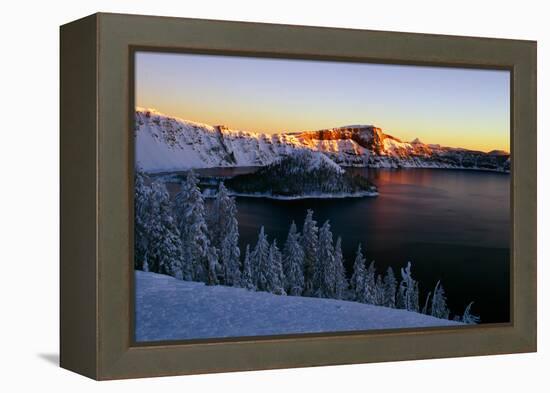 Crater Lake II-Ike Leahy-Framed Premier Image Canvas