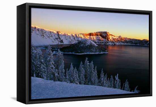 Crater Lake II-Ike Leahy-Framed Premier Image Canvas