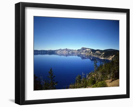 Crater Lake in Crater Lake National Park, Oregon, USA-Bernard Friel-Framed Photographic Print