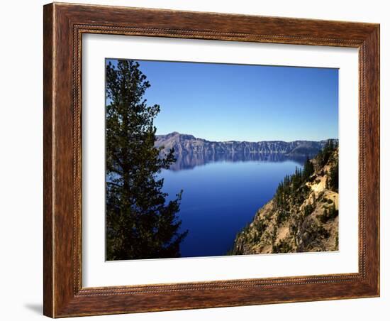 Crater Lake in Crater Lake National Park, Oregon, USA-Bernard Friel-Framed Photographic Print