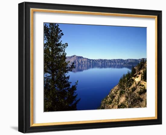 Crater Lake in Crater Lake National Park, Oregon, USA-Bernard Friel-Framed Photographic Print