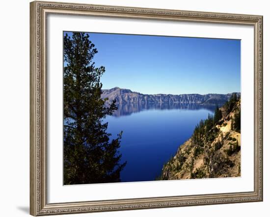 Crater Lake in Crater Lake National Park, Oregon, USA-Bernard Friel-Framed Photographic Print