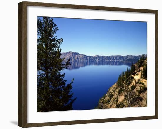 Crater Lake in Crater Lake National Park, Oregon, USA-Bernard Friel-Framed Photographic Print