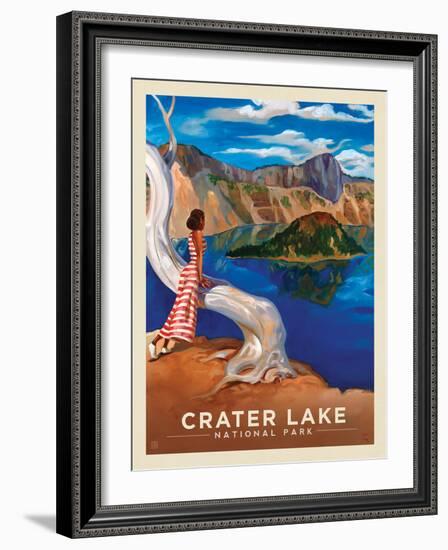 Crater Lake National Park: Crystal View-Anderson Design Group-Framed Art Print