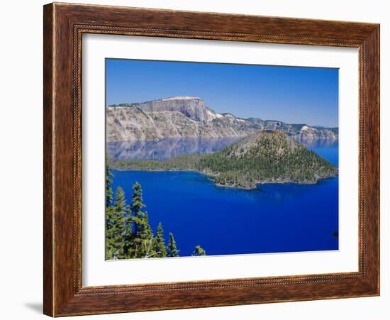 Crater Lake National Park, Oregon, USA-Anthony Waltham-Framed Photographic Print