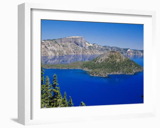 Crater Lake National Park, Oregon, USA-Anthony Waltham-Framed Photographic Print