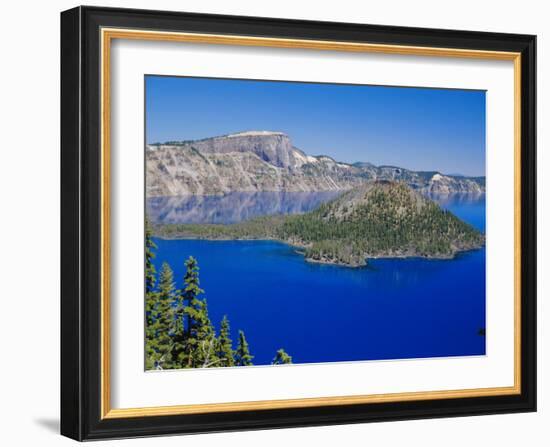 Crater Lake National Park, Oregon, USA-Anthony Waltham-Framed Photographic Print