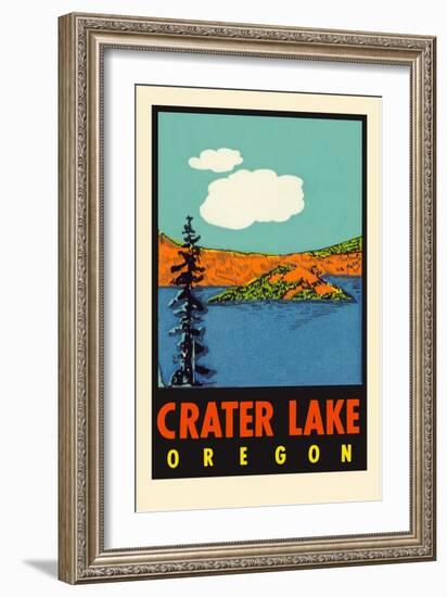 Crater Lake, Oregon-null-Framed Art Print