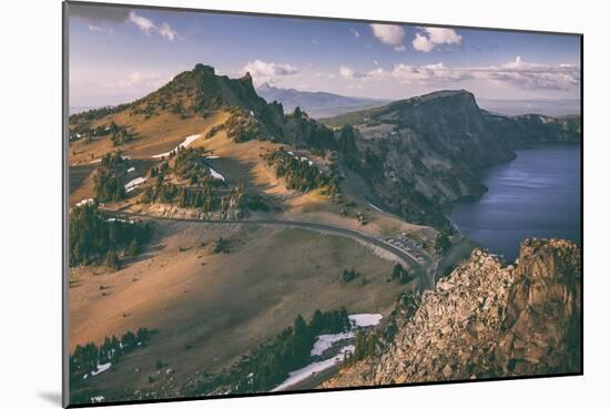 Crater Lake Rim Shot, Southern Oregon, Crater Lake National Park-Vincent James-Mounted Photographic Print