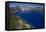 Crater Lake Showing Wizard Island (Volcanic Cone)-null-Framed Premier Image Canvas