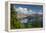 Crater Lake, Wizard Island, Crater Lake National Park, Oregon, USA-Michel Hersen-Framed Premier Image Canvas