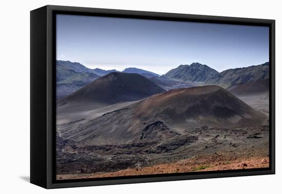 Crater of Haleakala Volcano, Maui, Hawaii, USA-Reinhard Dirscherl-Framed Premier Image Canvas