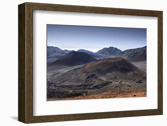 Crater of Haleakala Volcano, Maui, Hawaii, USA-Reinhard Dirscherl-Framed Photographic Print