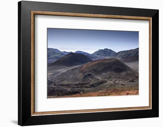 Crater of Haleakala Volcano, Maui, Hawaii, USA-Reinhard Dirscherl-Framed Photographic Print