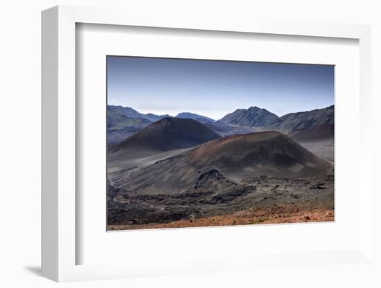 Crater of Haleakala Volcano, Maui, Hawaii, USA-Reinhard Dirscherl-Framed Photographic Print