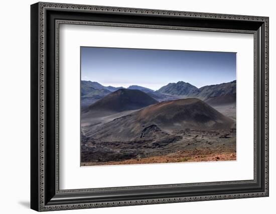 Crater of Haleakala Volcano, Maui, Hawaii, USA-Reinhard Dirscherl-Framed Photographic Print