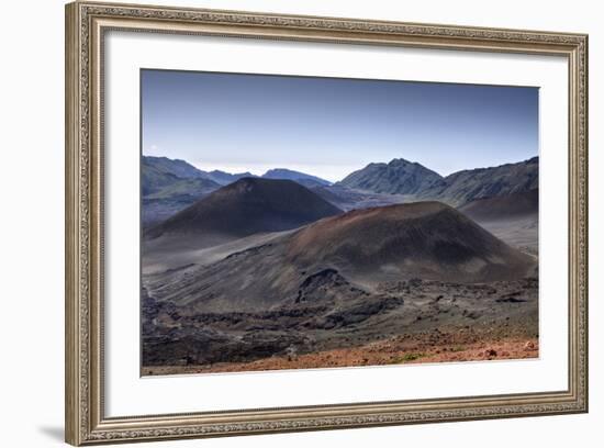 Crater of Haleakala Volcano, Maui, Hawaii, USA-Reinhard Dirscherl-Framed Photographic Print