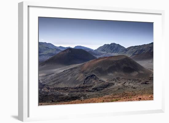 Crater of Haleakala Volcano, Maui, Hawaii, USA-Reinhard Dirscherl-Framed Photographic Print