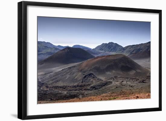 Crater of Haleakala Volcano, Maui, Hawaii, USA-Reinhard Dirscherl-Framed Photographic Print