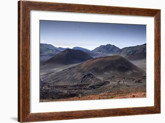 Crater of Haleakala Volcano, Maui, Hawaii, USA-Reinhard Dirscherl-Framed Photographic Print