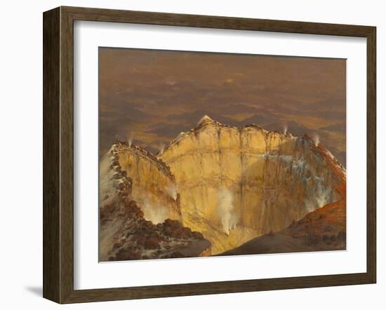 Crater of Popocatépetl, 1833-Jean Baptiste Louis Gros-Framed Giclee Print