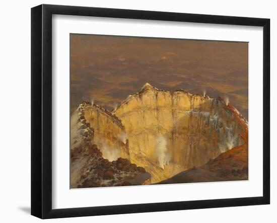 Crater of Popocatépetl, 1833-Jean Baptiste Louis Gros-Framed Giclee Print