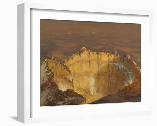 Crater of Popocatépetl, 1833-Jean Baptiste Louis Gros-Framed Giclee Print