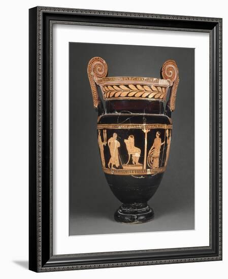 Cratère à volutes à figures rouges-null-Framed Giclee Print