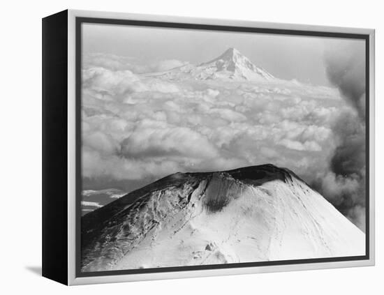 Craters Atop Mount St. Helens Stand Silent-null-Framed Premier Image Canvas