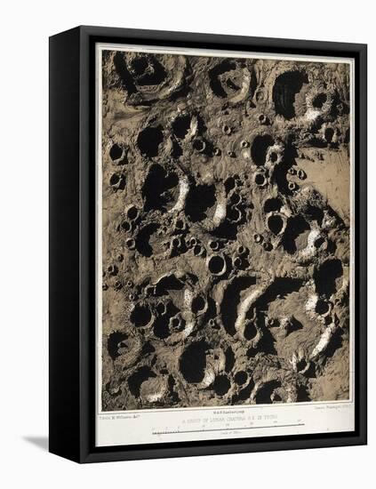 Craters on the Moon, 1863-Science Source-Framed Premier Image Canvas