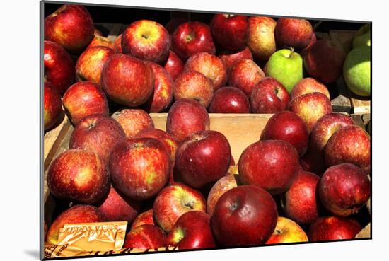 Crates of Apples-null-Mounted Photo