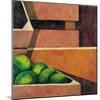 Crates with Green Oranges, 1999-Pedro Diego Alvarado-Mounted Giclee Print
