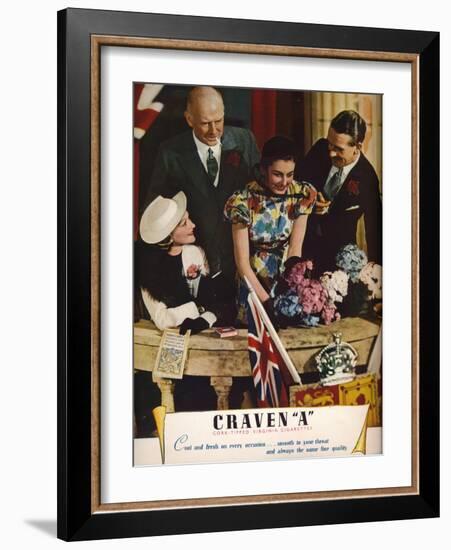 Craven a Cork-Tipped Virginia Cigarettes, 1937-null-Framed Giclee Print