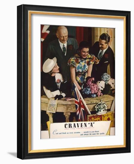 Craven a Cork-Tipped Virginia Cigarettes, 1937-null-Framed Giclee Print