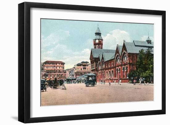 Crawford Market, Bombay, India, Early 20th Century-null-Framed Giclee Print