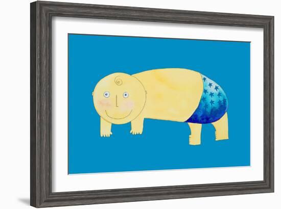 Crawling Baby, 1999-Julie Nicholls-Framed Giclee Print