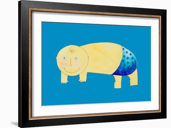 Crawling Baby, 1999-Julie Nicholls-Framed Giclee Print