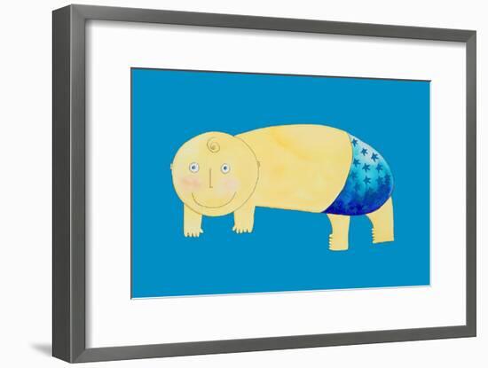 Crawling Baby, 1999-Julie Nicholls-Framed Premium Giclee Print