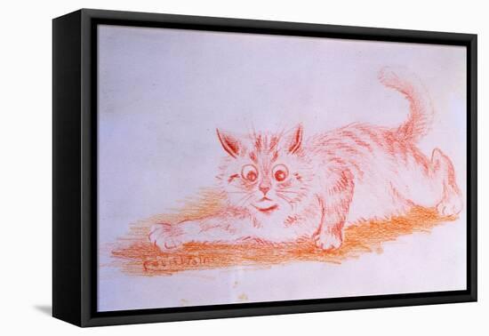 Crawling Cat, C.1935-Louis Wain-Framed Premier Image Canvas