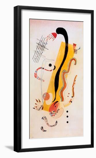 Crawling-Wassily Kandinsky-Framed Art Print