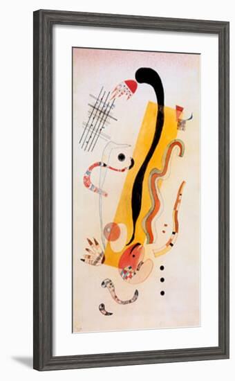 Crawling-Wassily Kandinsky-Framed Art Print