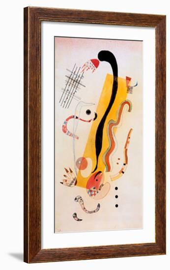 Crawling-Wassily Kandinsky-Framed Art Print