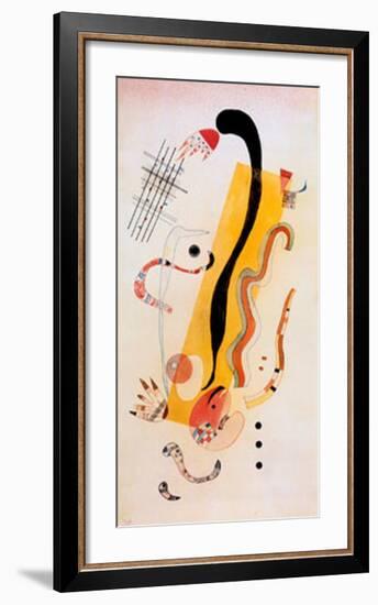 Crawling-Wassily Kandinsky-Framed Art Print