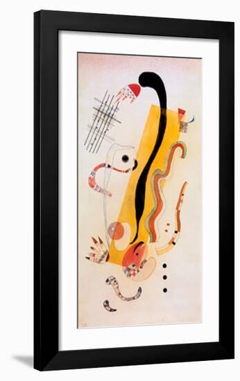 Crawling-Wassily Kandinsky-Framed Art Print