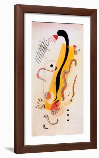 Crawling-Wassily Kandinsky-Framed Art Print